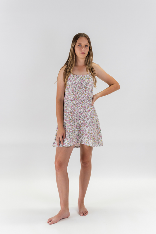 Ruby Slip Dress - Floral Linen