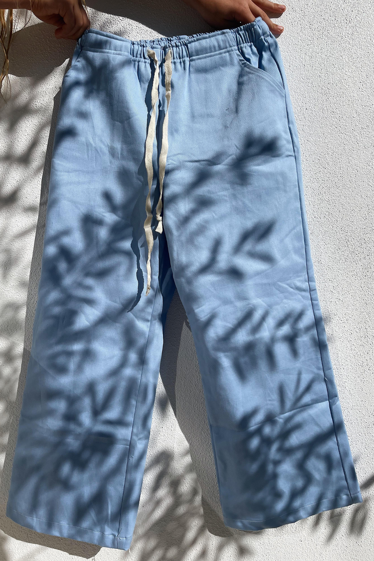 Sunny Days Wide Leg Pant - Denim