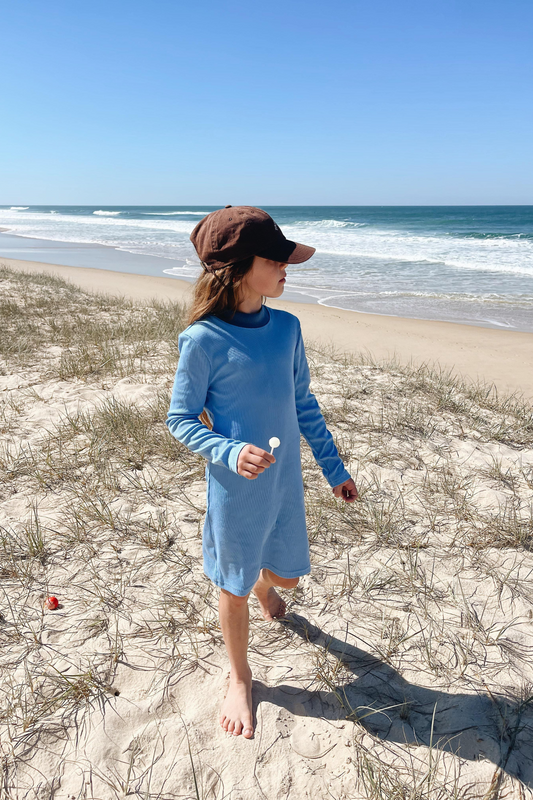 Indi Rib Dress - Ocean