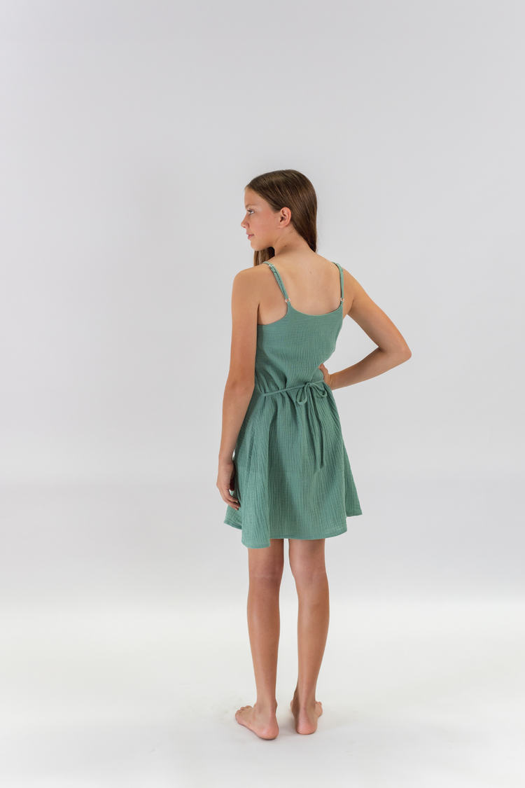 Ruby Slip Dress - Seagrass Green