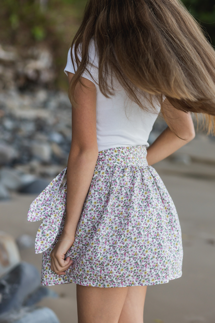 Gel Skirt - Floral Linen