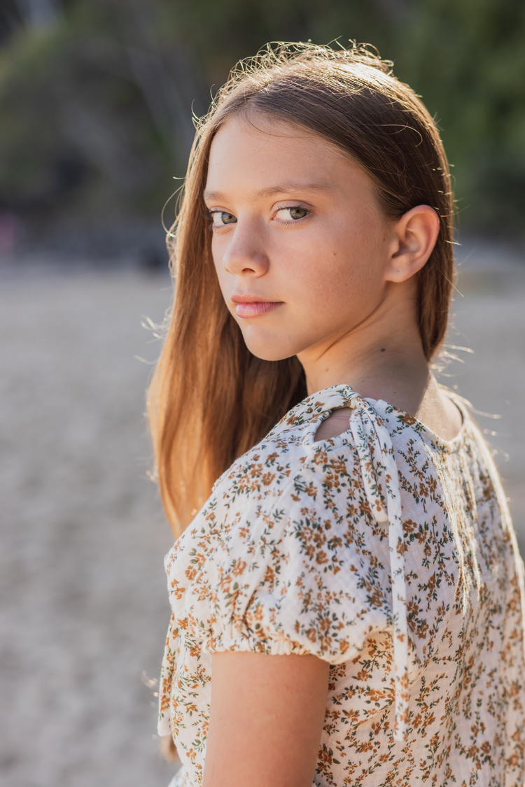 Bubble Top - Yellow Ditzy Floral